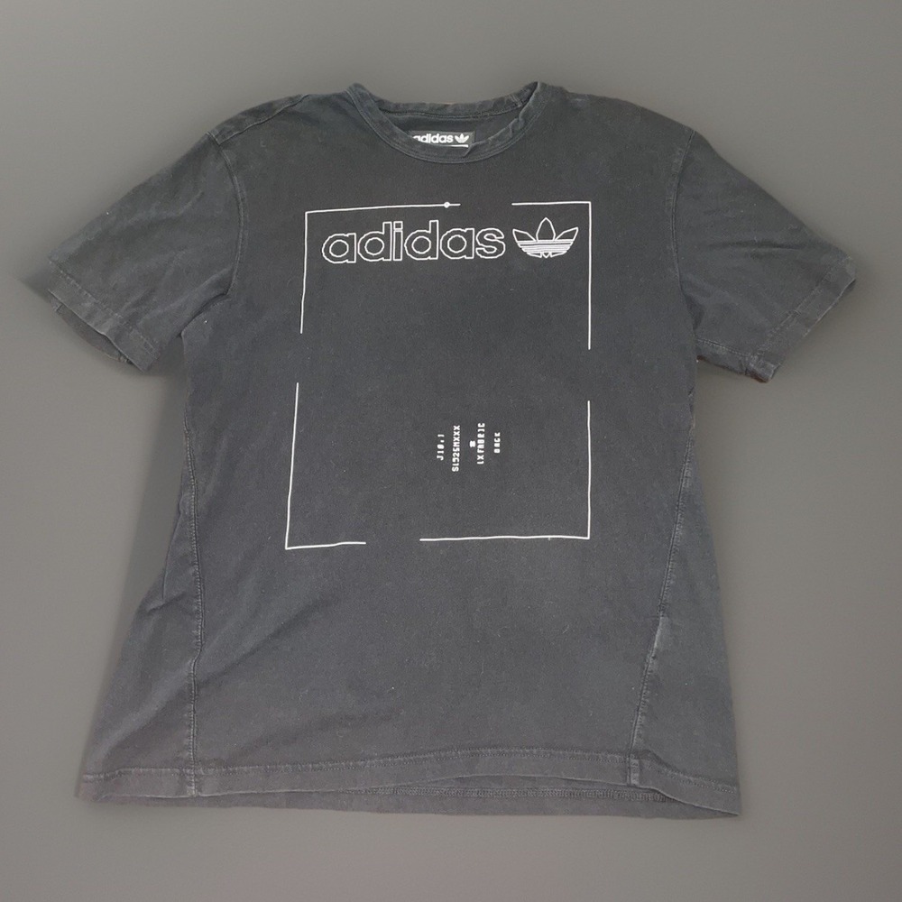 Adidas Graphic Black Logo Shirt - Large